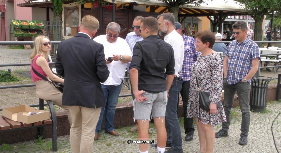 Jacek Bendykowski - Kandydat do Parlamentu Europejskiego odwiedził Malbork.
