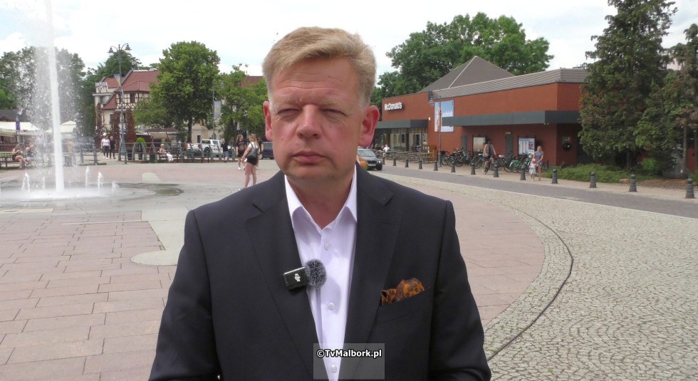 Jacek Bendykowski - Kandydat do Parlamentu Europejskiego odwiedził Malbork.