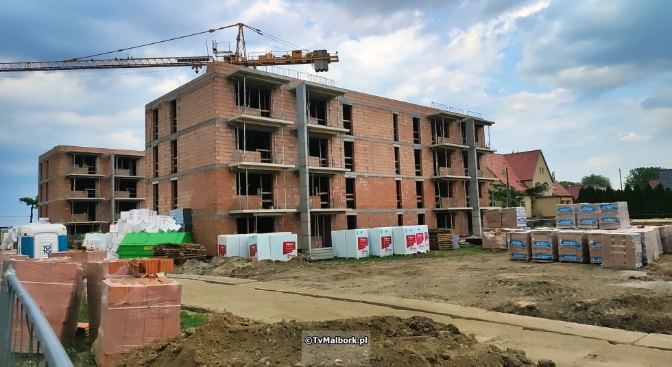 Budowa osiedla SIM w Nowym Stawie. Zobacz postęp prac – czerwiec 2024
