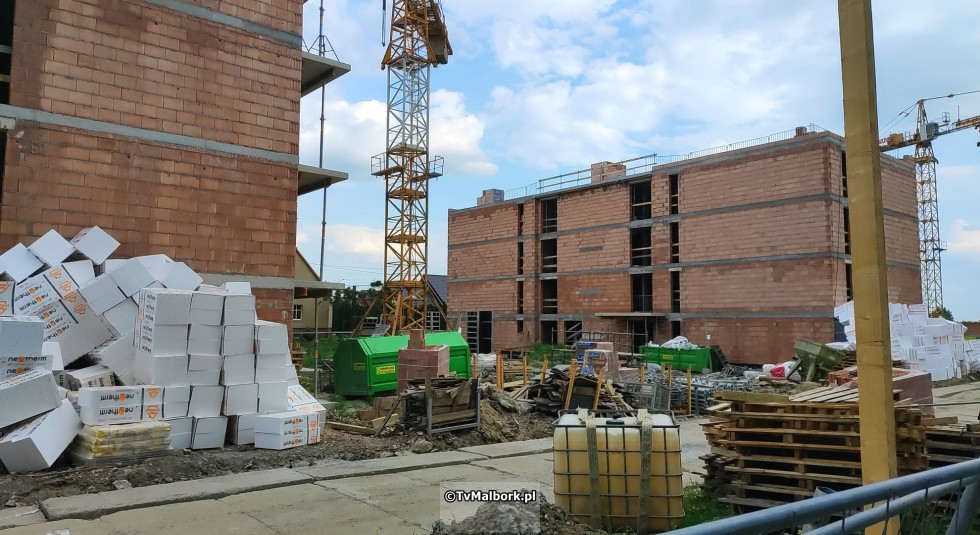 Budowa osiedla SIM w Nowym Stawie. Zobacz postęp prac – czerwiec 2024