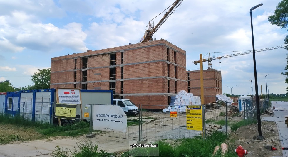 Budowa osiedla SIM w Nowym Stawie. Zobacz postęp prac – czerwiec 2024