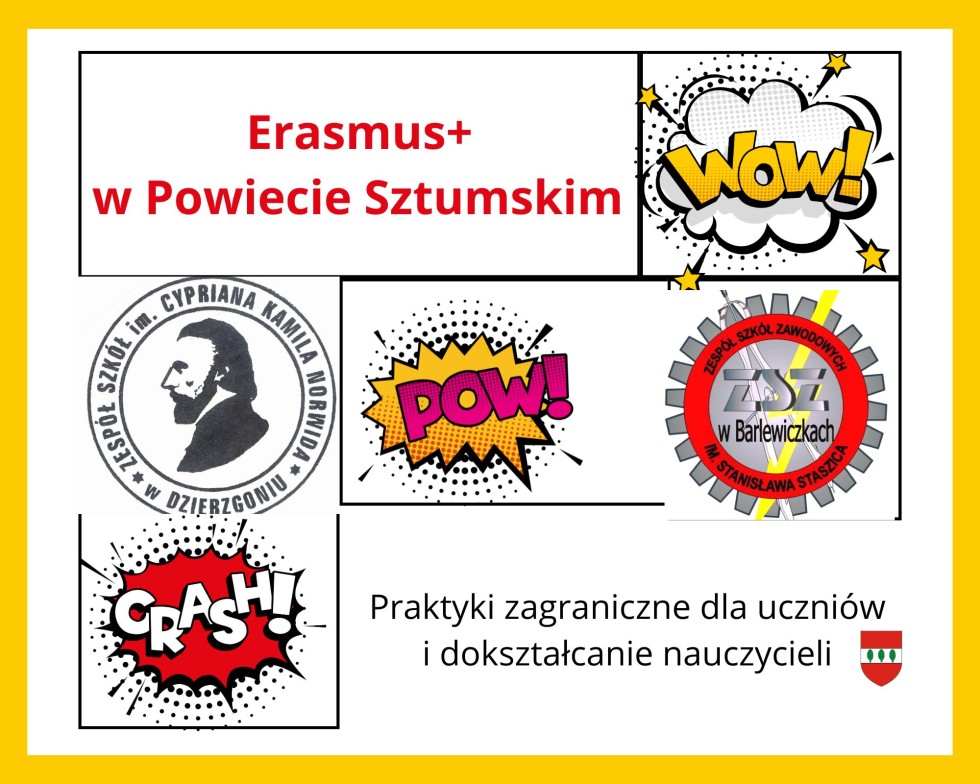 Powiat sztumski. Blisko 130 tys. euro dofinansowania dla szkół w ramach Erasmus+.