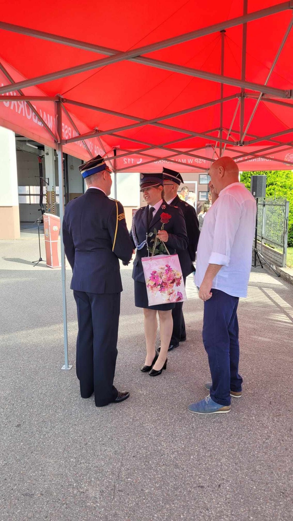 Malbork. Strażacy pożegnali zastępcę komendanta powiatowego bryg. Adama Taflińskiego.