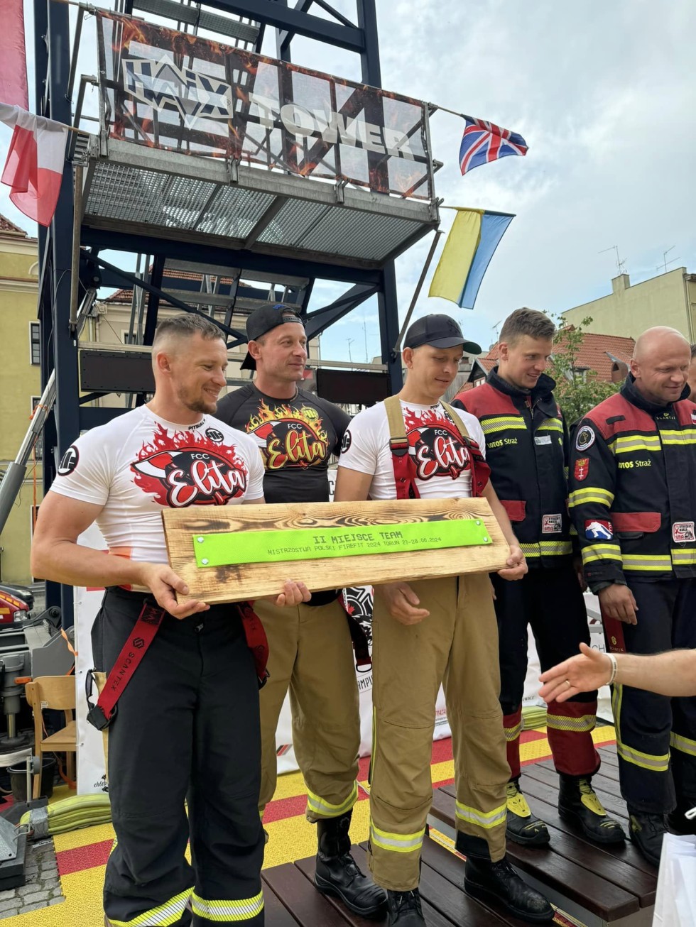 Sztum. Mł. kpt. Piotr Spiżewski srebrnym medalistą Mistrzostw Polski i Europy FireFit.