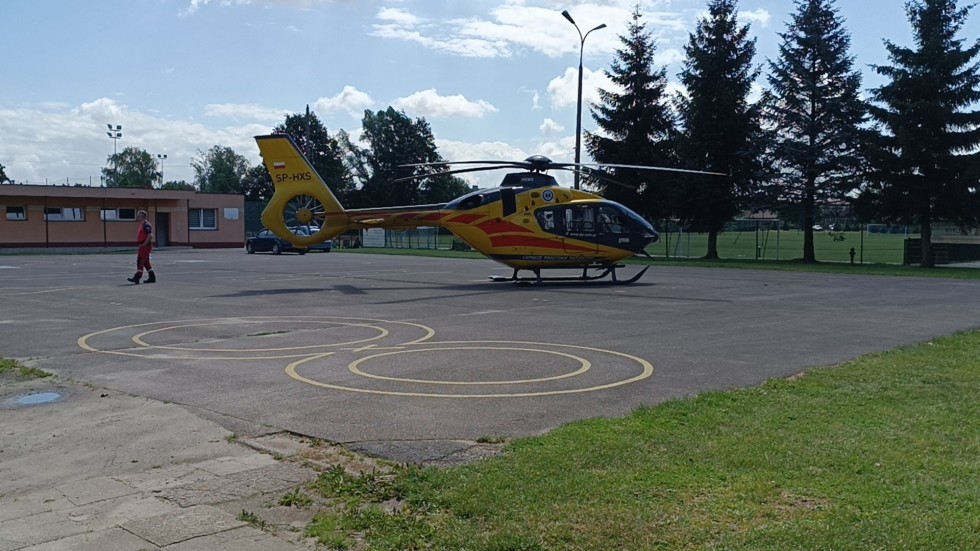 Każda sekunda była na wagę złota. LPR zabrał mężczyznę z podejrzeniem udaru