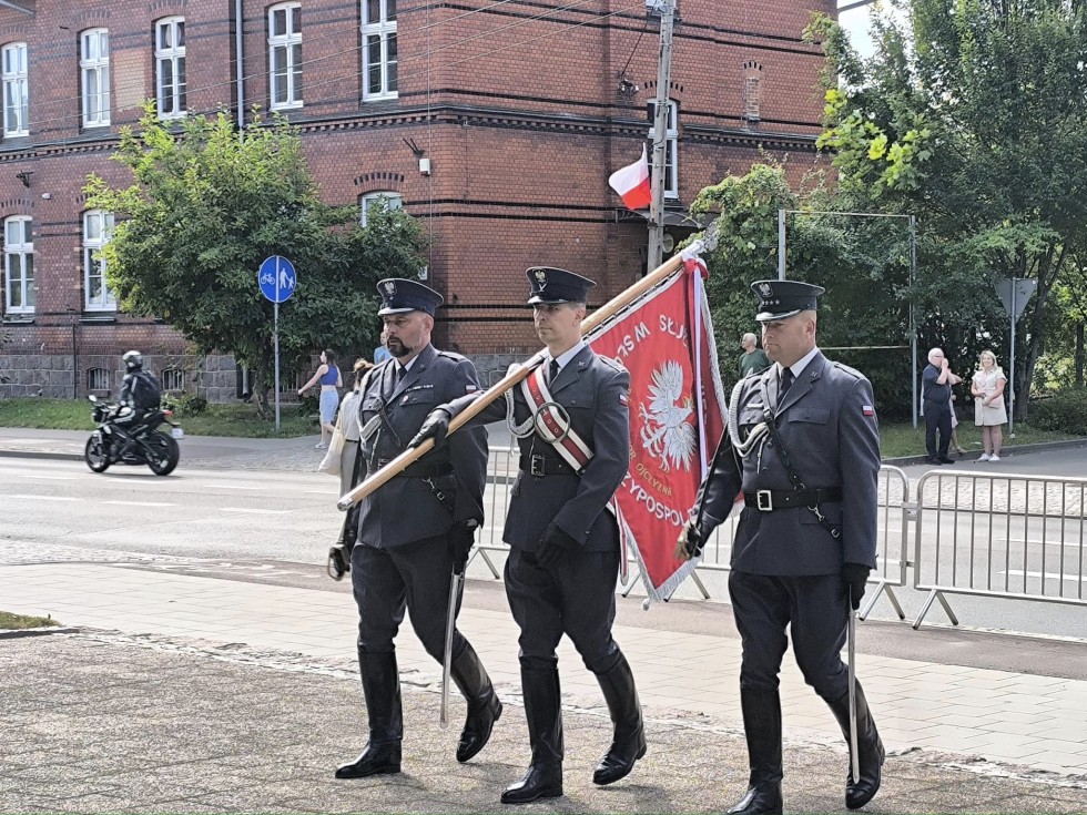 Sztum. Uroczystość z okazji 85. rocznicy wybuchu II wojny światowej.