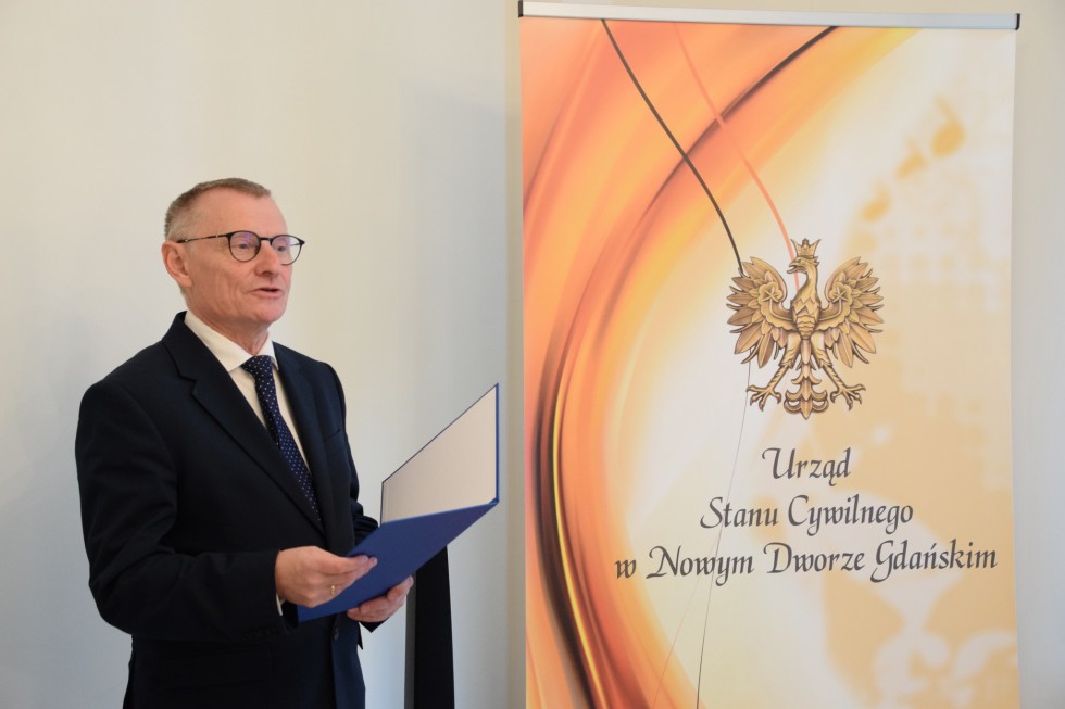 Nowy Dwór Gdański. Złote Gody państwa Elżbiety i Jana Uryć.