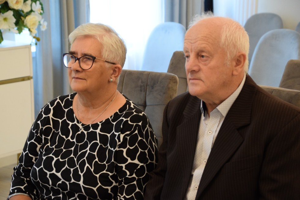 Nowy Dwór Gdański. Złote Gody państwa Elżbiety i Jana Uryć.