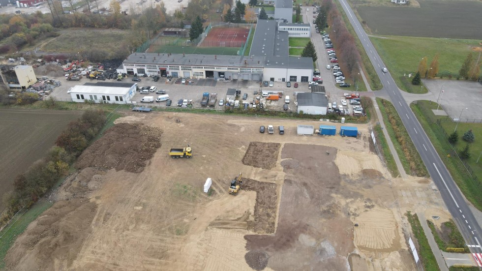 Nowy Dwór Gdański. Trwa budowa Centrum Ratowniczo – Gaśniczego.