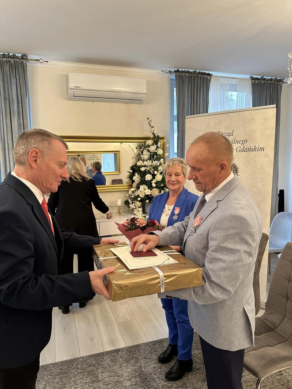 Nowy Dwór Gdański. Złote Gody państwa Grażyny i Jerzego Lipińskich.