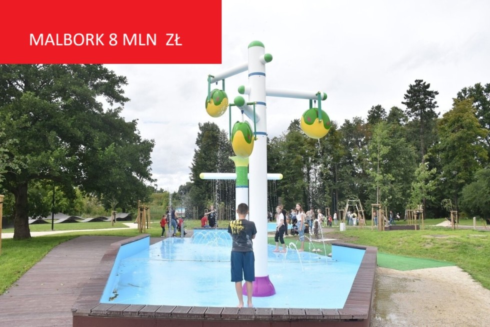 W BUDŻECIE MALBORKA NA 2025 ROK BURMISTRZ ZAPLANOWAŁ DOPOSAŻENIE CENTRALNEGO PLACU ZABAW