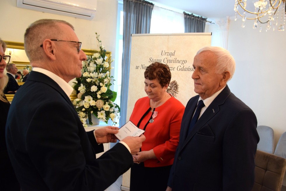 Nowy Dwór Gdański. Złote Gody państwa Barbary i Stanisława Górskich.