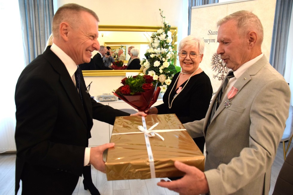 Nowy Dwór Gdański. Złote Gody państwa Krystyny i Stanisława Müller.