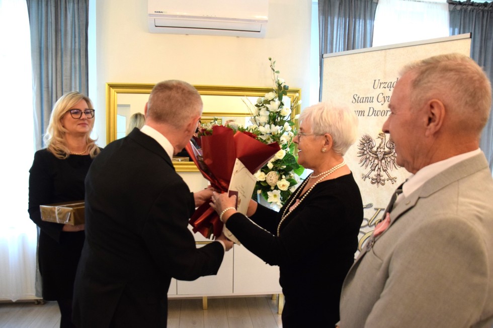 Nowy Dwór Gdański. Złote Gody państwa Krystyny i Stanisława Müller.
