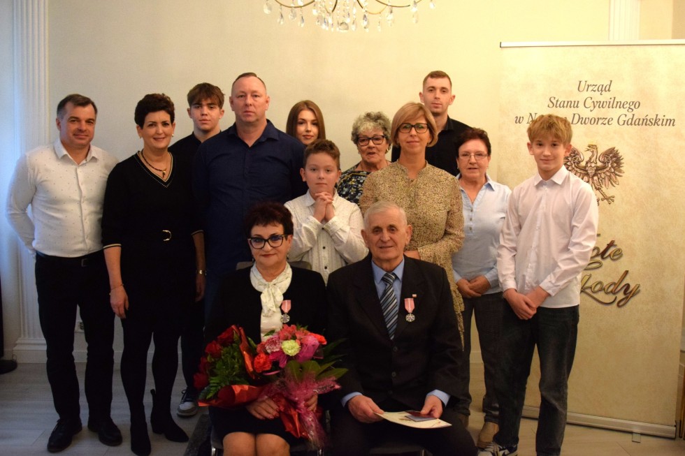 Nowy Dwór Gdański. Złote Gody państwa Teresy i Tadeusza Nowakowskich.
