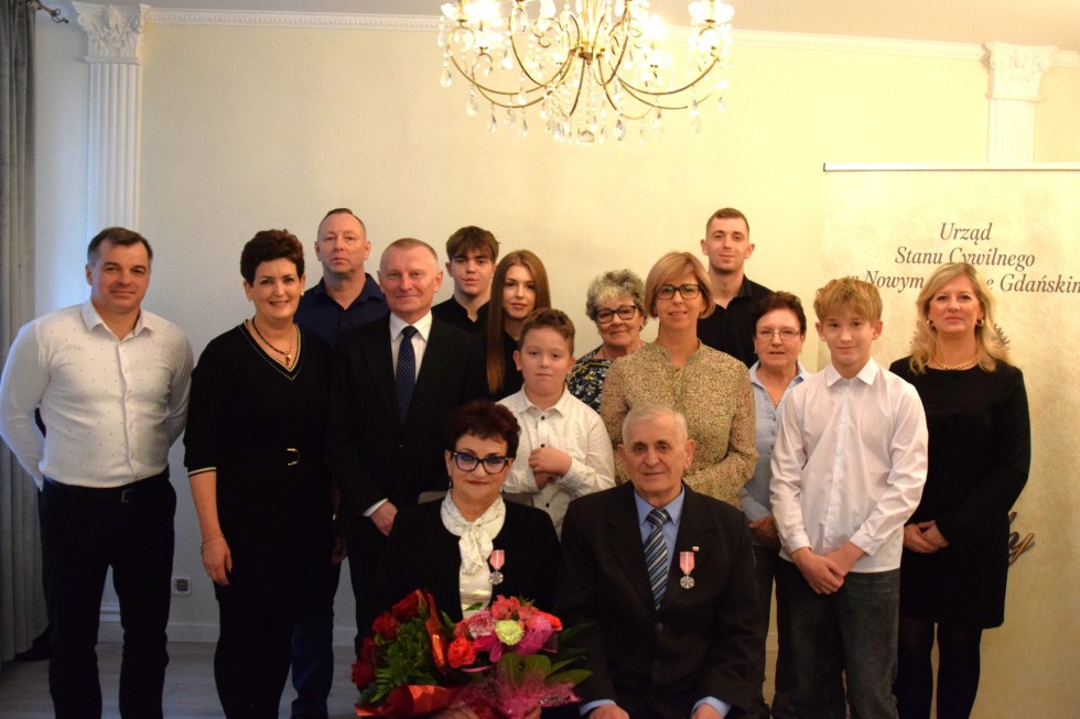 Nowy Dwór Gdański. Złote Gody państwa Teresy i Tadeusza Nowakowskich.