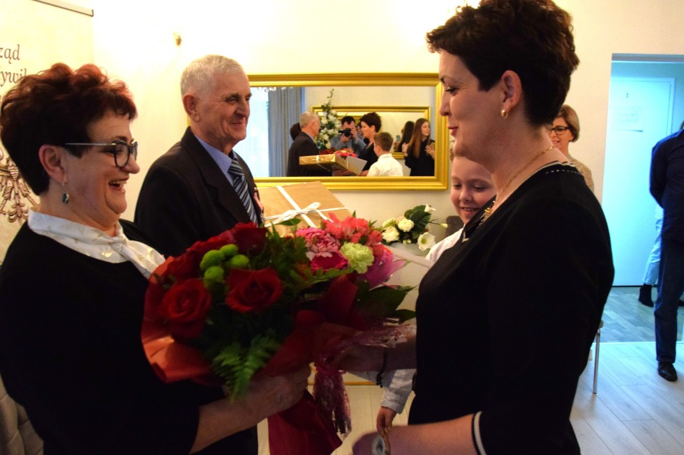 Nowy Dwór Gdański. Złote Gody państwa Teresy i Tadeusza Nowakowskich.