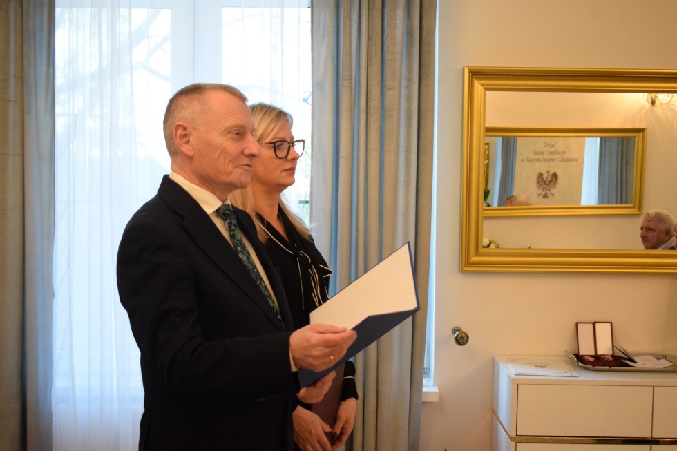 Nowy Dwór Gdański. Jubileusz 50-lecia małżeństwa państwa Danuty i Adama Kubiak.