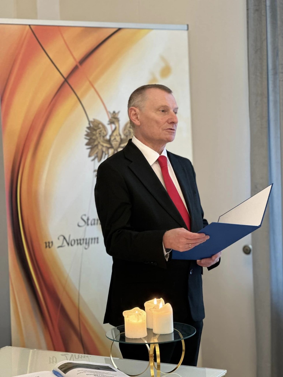 Nowy Dwór Gdański. Jubileusz 50-lecia pożycia małżeńskiego państwa Danuty i Tadeusza Bartnickich.