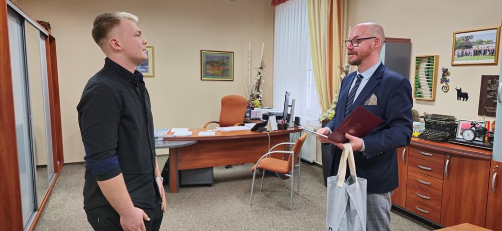 Pomorski Kurator Oświaty odwiedził Technikum nr 3 w Malborku.