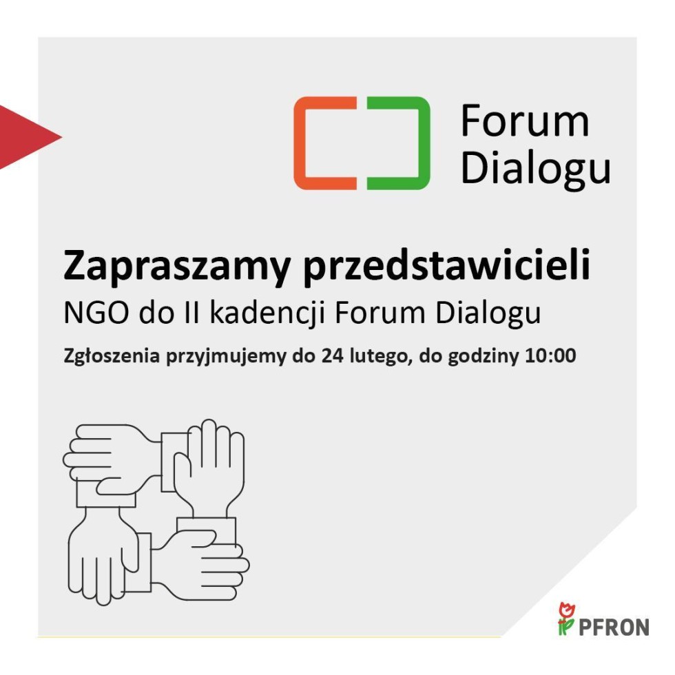 Zostań członkiem Forum Dialogu – trwa nabór do II kadencji.