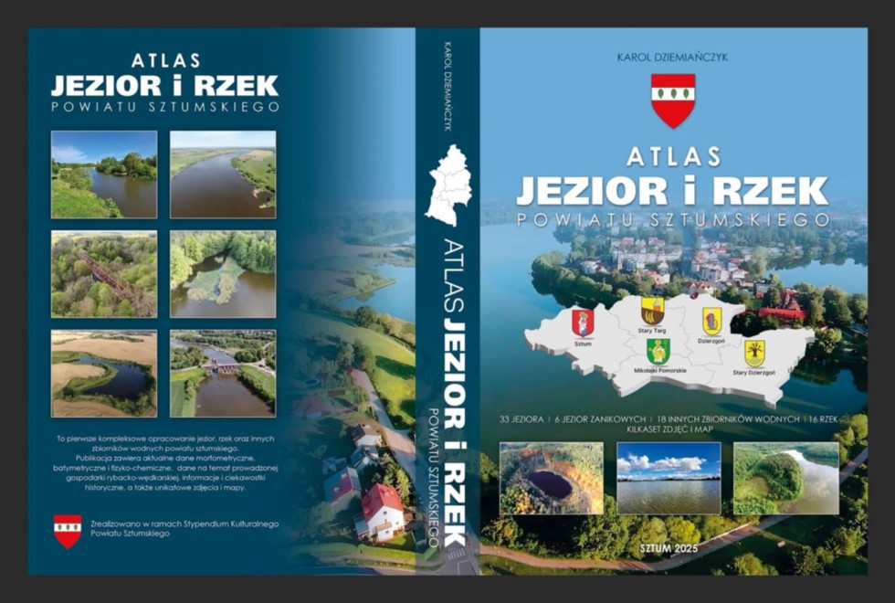 Już wkrótce dostępny będzie Atlas jezior i rzek Powiatu Sztumskiego.