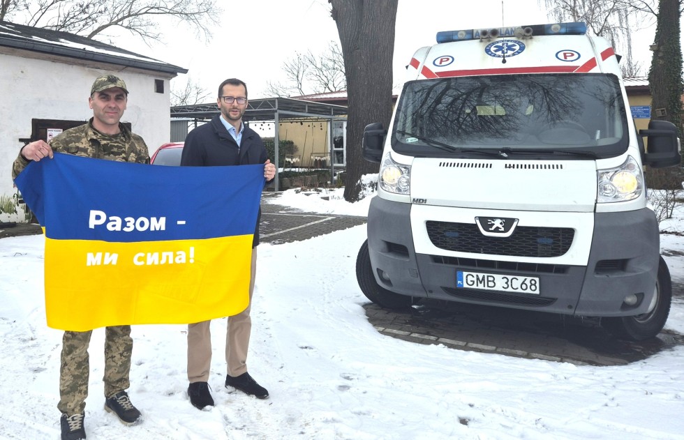 Dar Powiatowego Centrum Zdrowia w Malborku dla walczącej Ukrainy.