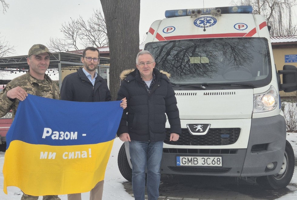 Dar Powiatowego Centrum Zdrowia w Malborku dla walczącej Ukrainy.