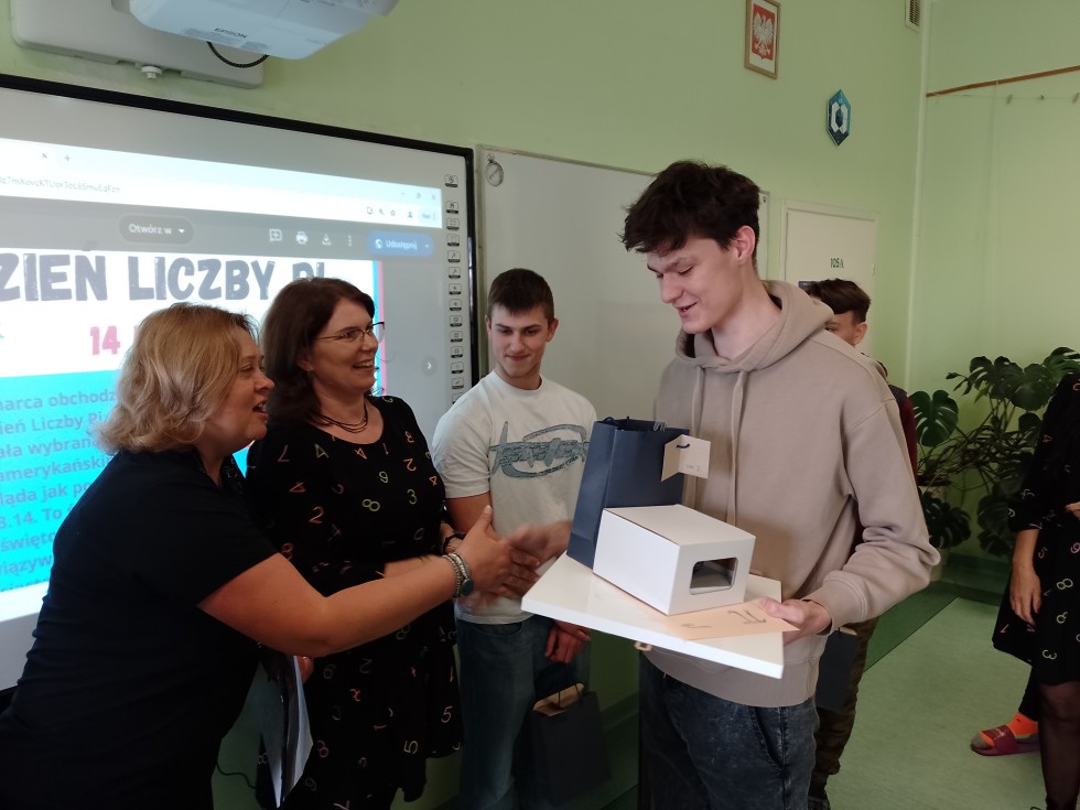 Obchody Międzynarodowego Dnia Liczby Pi w Technikum nr 3 w Malborku.