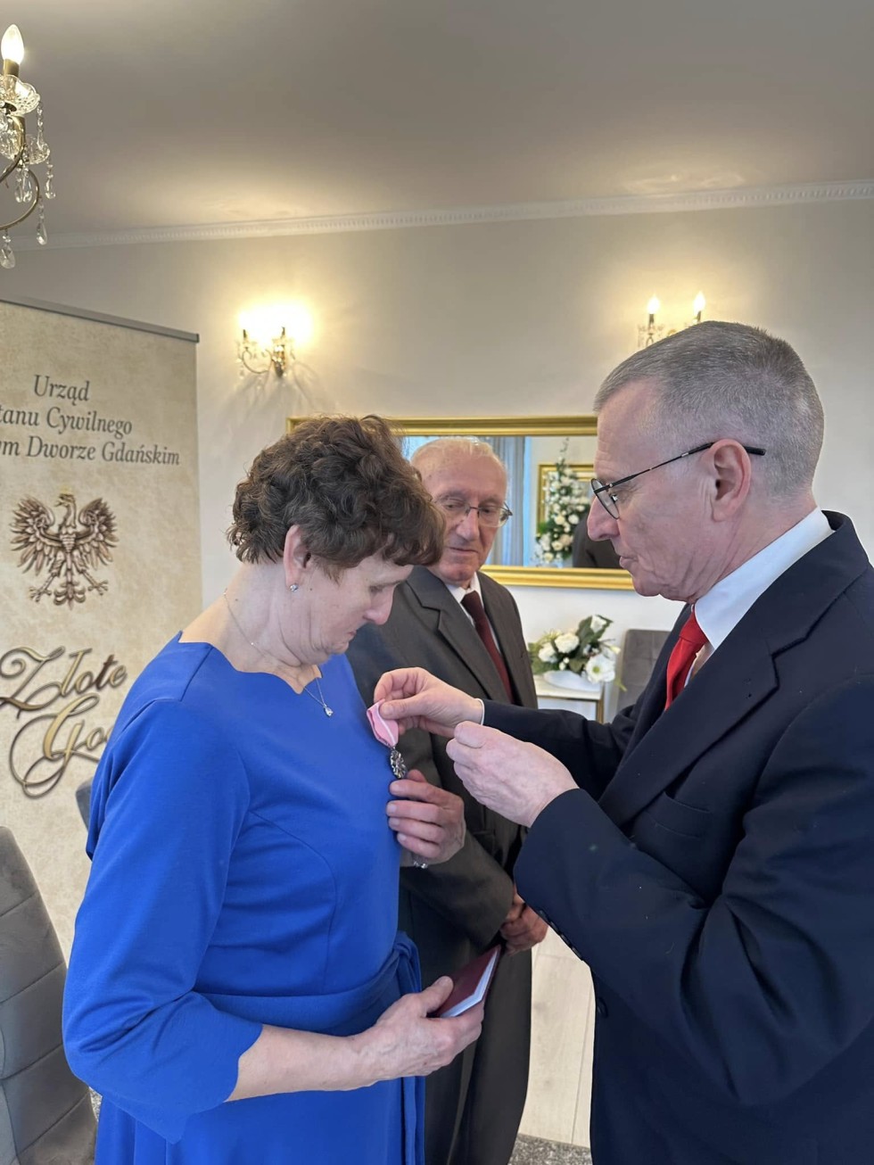 Nowy Dwór Gdański. Złote Gody państwa Eugenii i Eugeniusza Kozłowskich.