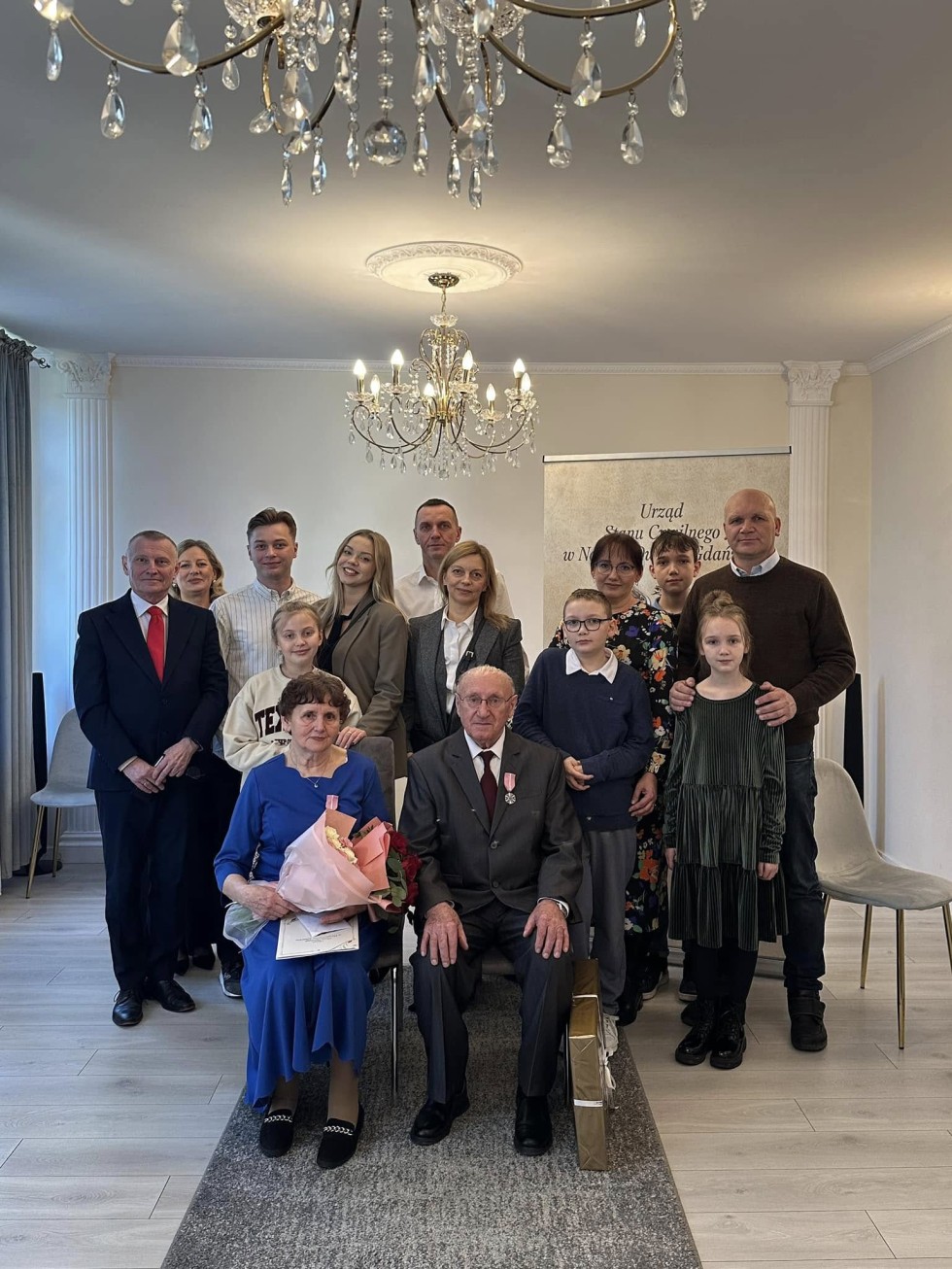 Nowy Dwór Gdański. Złote Gody państwa Eugenii i Eugeniusza Kozłowskich.