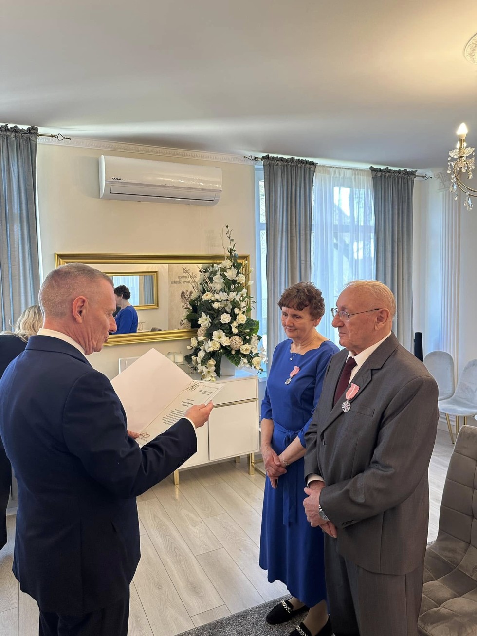 Nowy Dwór Gdański. Złote Gody państwa Eugenii i Eugeniusza Kozłowskich.