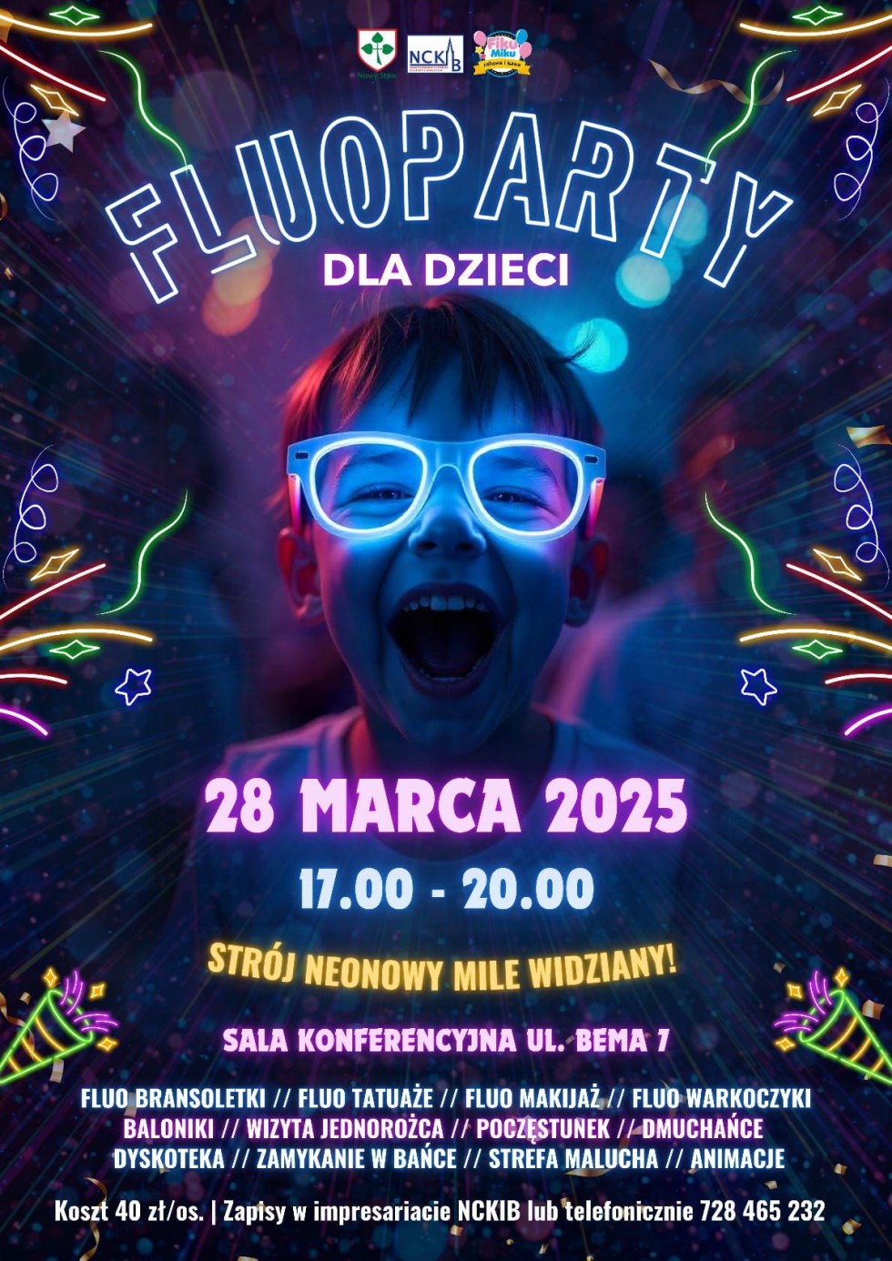 Fluoparty dla dzieci już wkrótce w Nowym Stawie.