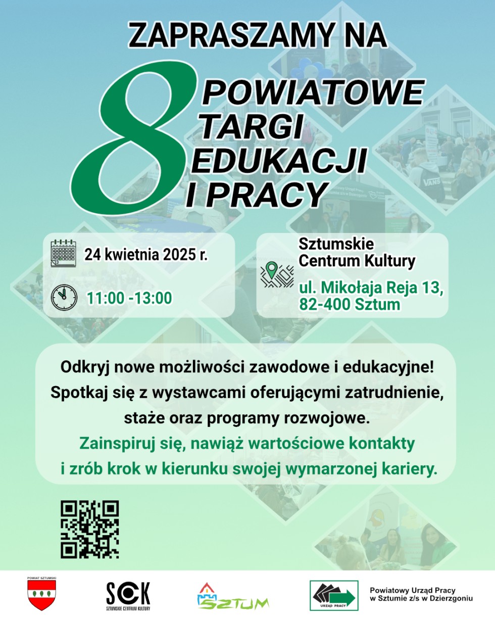 W kwietniu Powiatowe Targi Edukacji i Pracy w Sztumie.