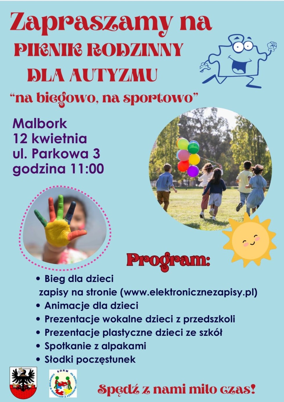 Na biegowo, na sportowo – rodzinny piknik dla autyzmu.