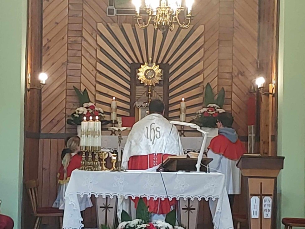 Uroczystość ku czci św. Wojciecha i odsłonięcie tablicy pamiątkowej w Nowej Wsi.