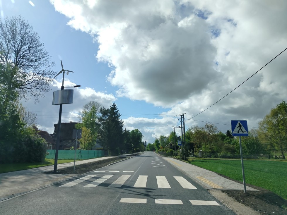 Uroczysty odbiór przebudowanej drogi powiatowej 2345G w Gminie Nowy Staw.