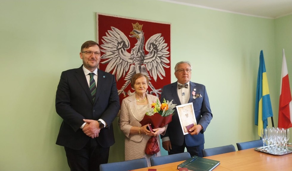 Złote Gody w Gminie Sztutowo – trzy pary odznaczone Medalami za Długoletnie Pożycie Małżeńskie.