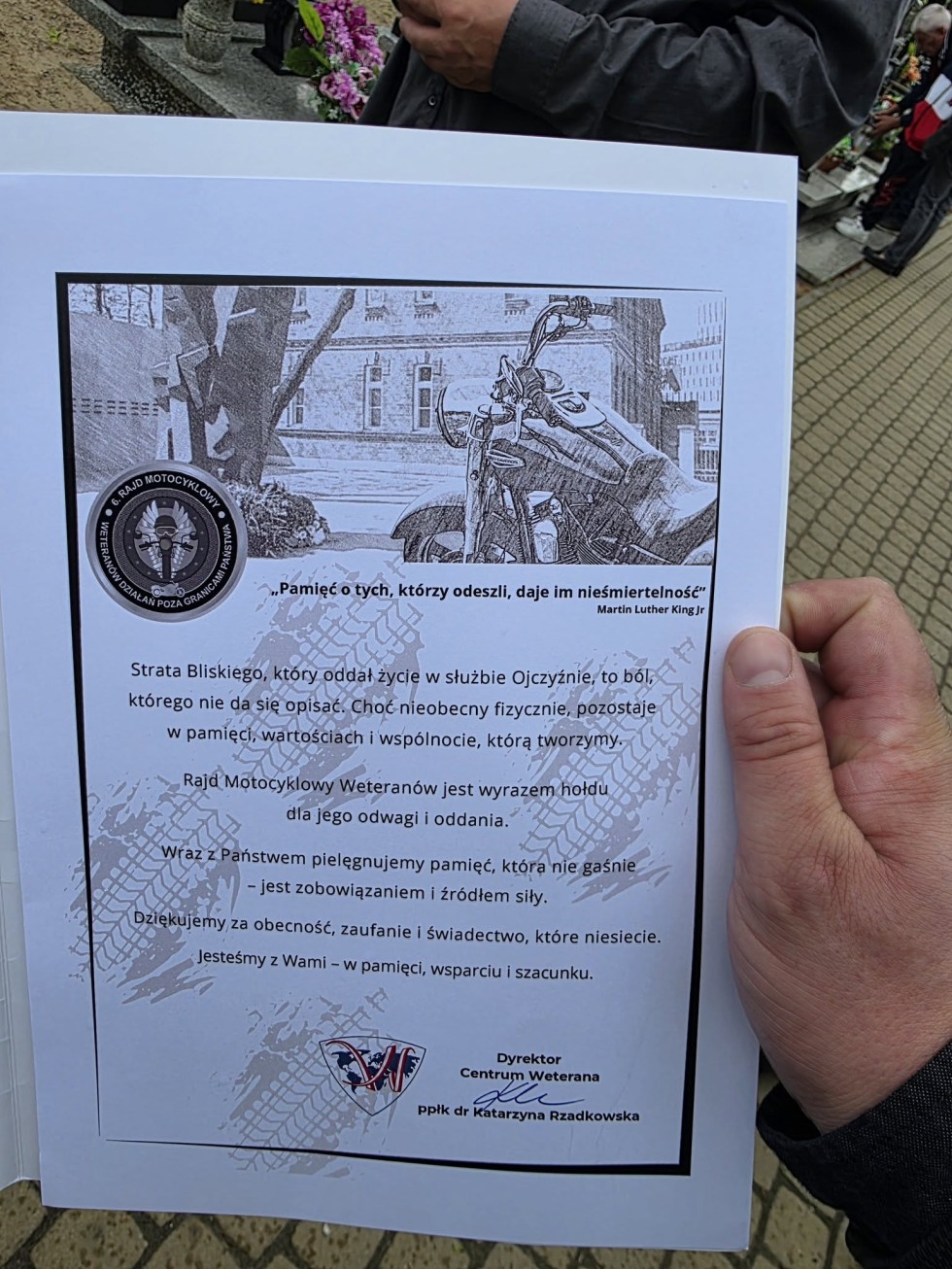 Motocyklowy hołd dla bohatera – VI Rajd Weteranów w Starym Polu.
