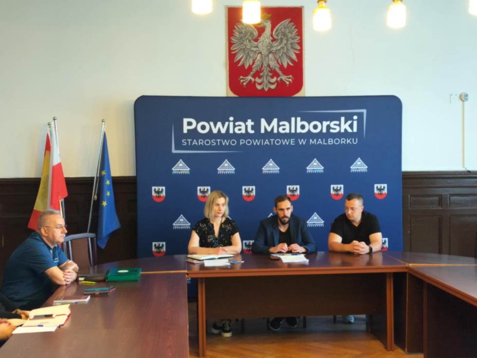 Drugie spotkanie dotyczące systemów łączności w Starostwie Powiatowym w Malborku.