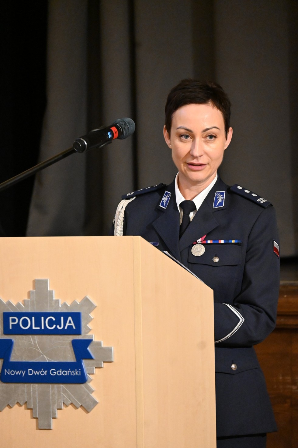 Uroczyste obchody Święta Policji w Nowym Dworze Gdańskim.