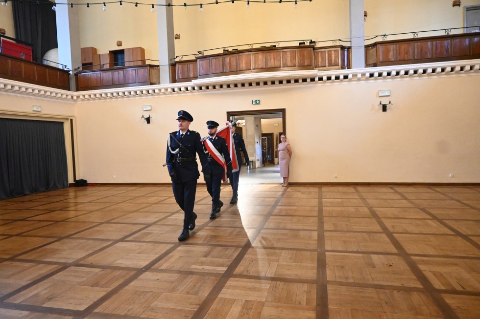 Uroczyste obchody Święta Policji w Nowym Dworze Gdańskim.