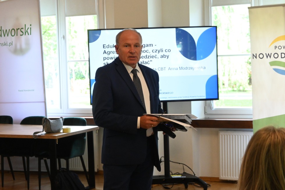 Szkolenie dla nauczycieli o przeciwdziałaniu przemocy w Nowym Dworze Gdańskim.