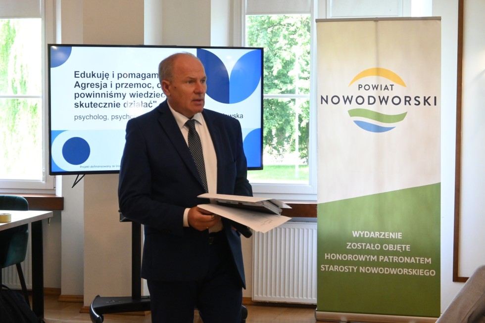 Szkolenie dla nauczycieli o przeciwdziałaniu przemocy w Nowym Dworze Gdańskim.
