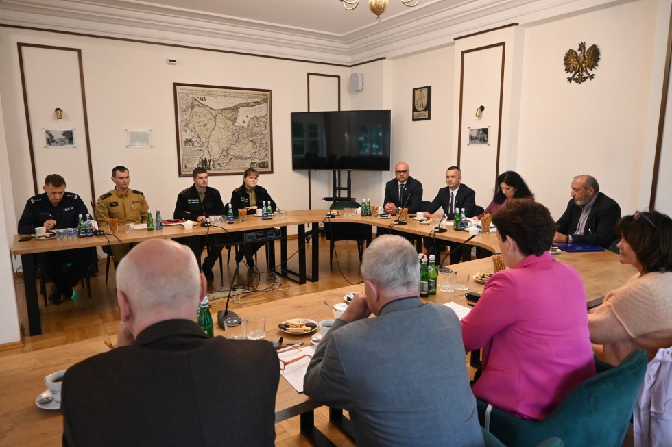 Posiedzenie Komisji Bezpieczeństwa i Porządku w Nowym Dworze Gdańskim.