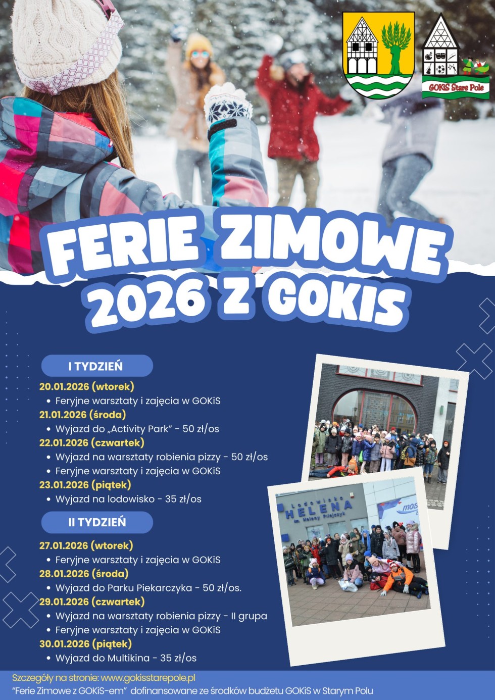 Ferie Zimowe z GOKiS w Starym Polu - ruszyły zapisy.