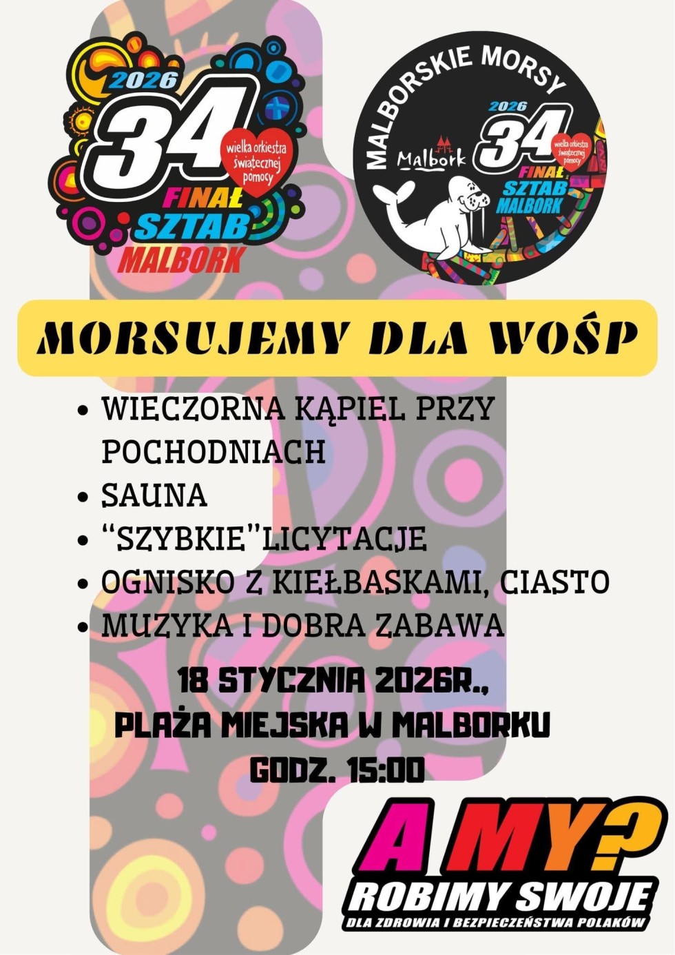 WOŚP w Malborku - pełen program wydarzeń 34. Finału.