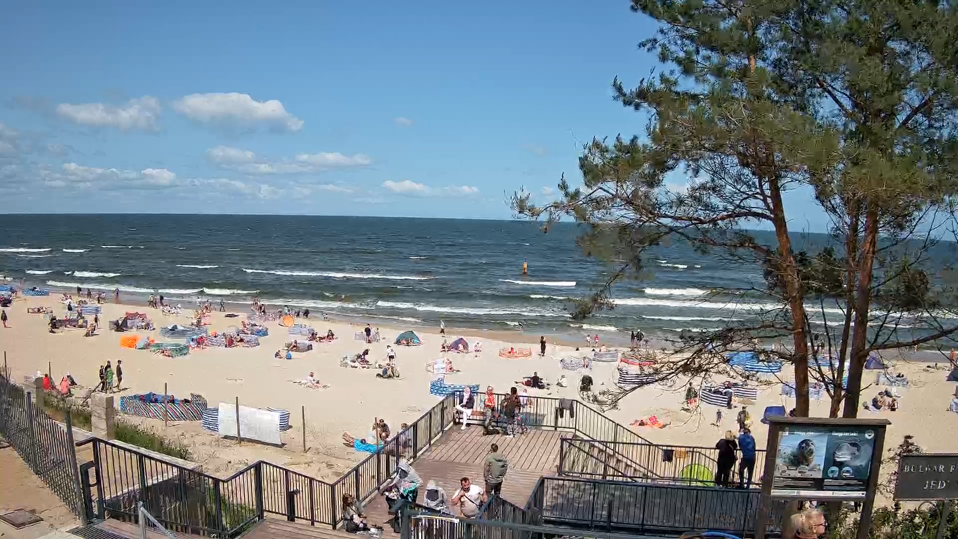 Stegna plaża - zejście nr 68 na żywo