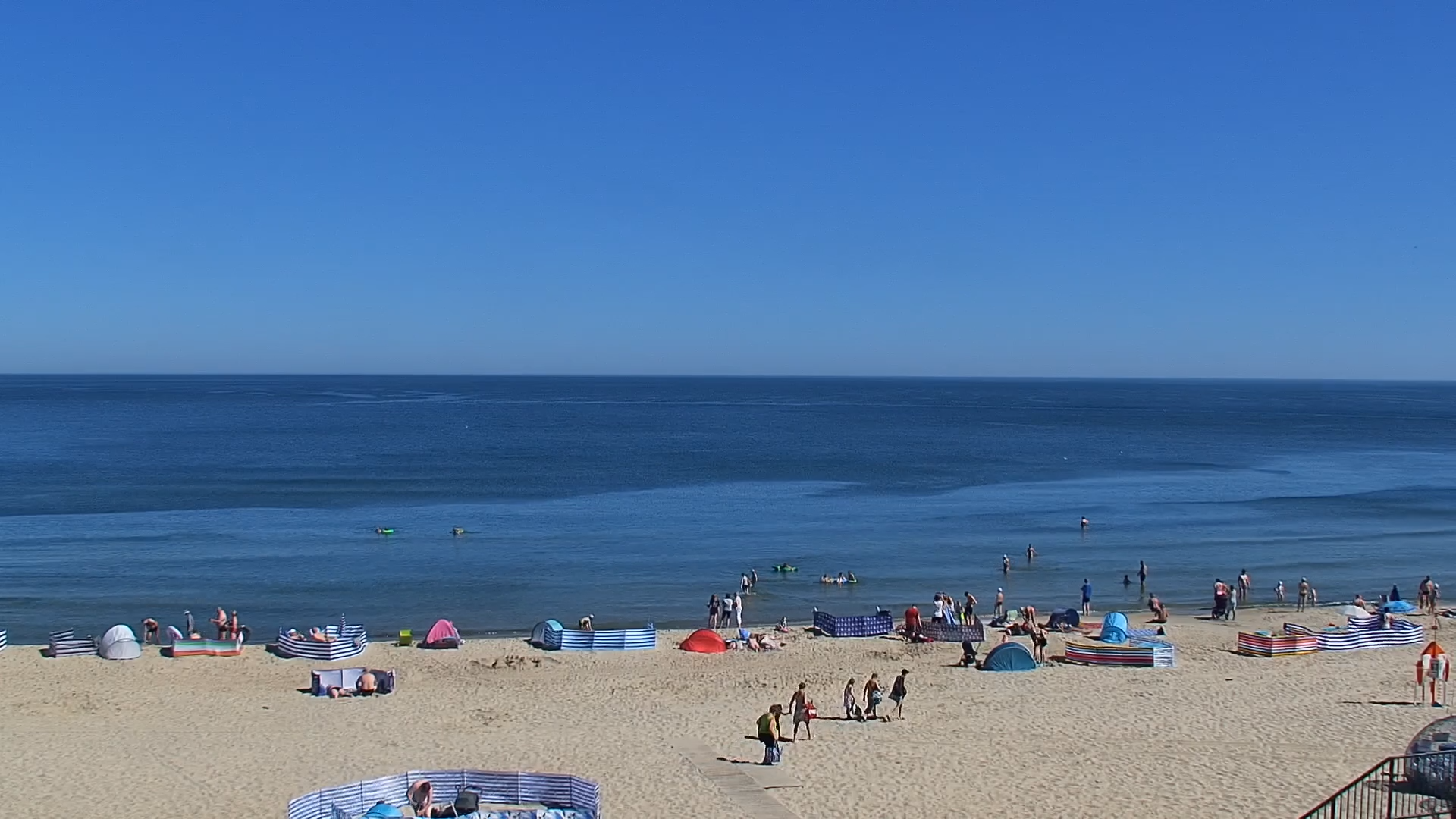 Stegna plaża: Bulwar Radiowej Jedynki. Kamera obrotowa - Aktualna pogoda&#8230;
