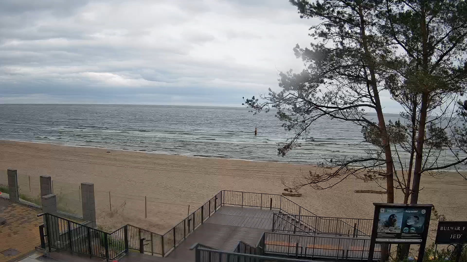 Stegna – kamera na żywo z plaży (wejście 68) i aktualna pogoda